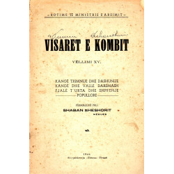 Visaret e kombit, vol XV, 1944