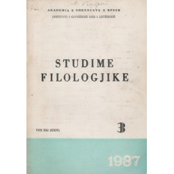 Studime filologjike 1987, vol. 3